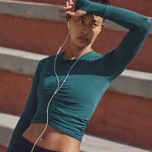 FP Movement Tempo Ruched Long Sleeve Top NWT Size S Free People shirt